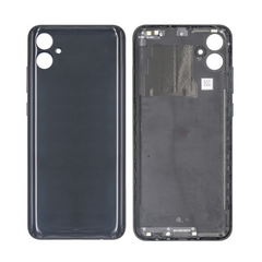 Vitre arrière Samsung Galaxy A04e A042F noire avec lentille - OEM