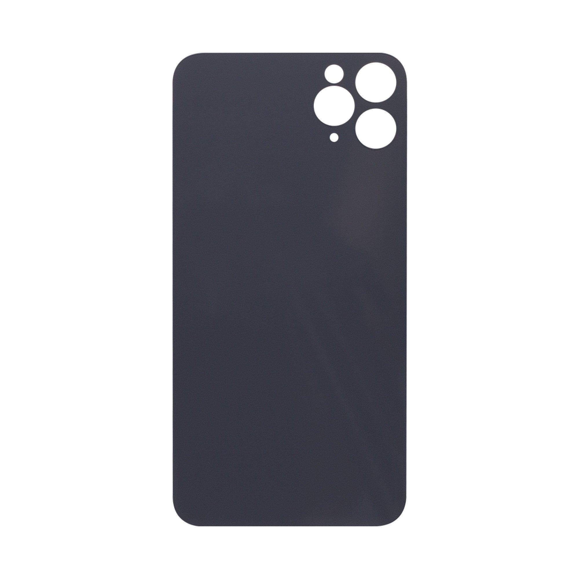 Vitre arrière iPhone 11 Pro Max Noire (Cadre caméra agrandi) - OEM