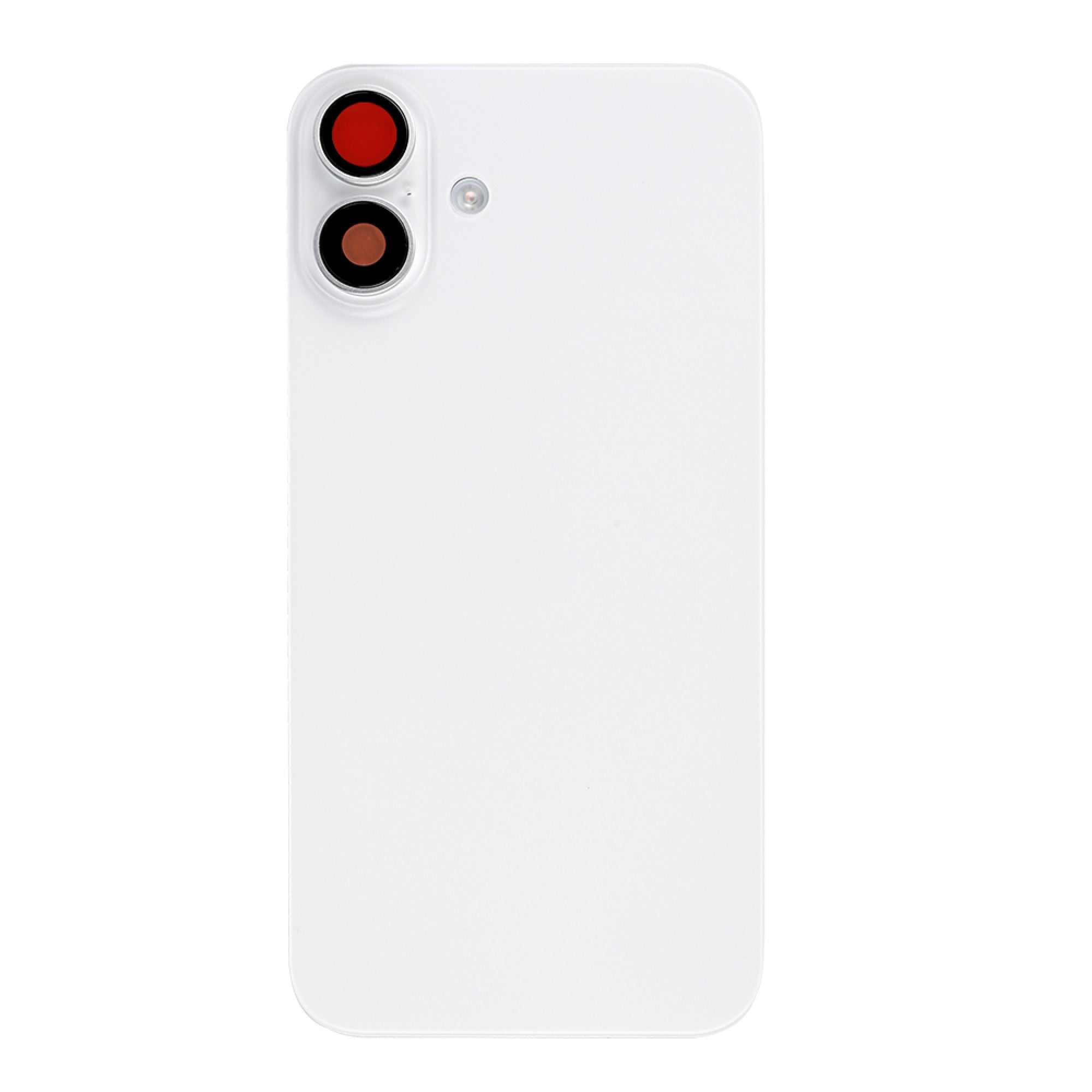 Vitre arrière iPhone 16 avec NFC, cadre caméra agrandi Blanc