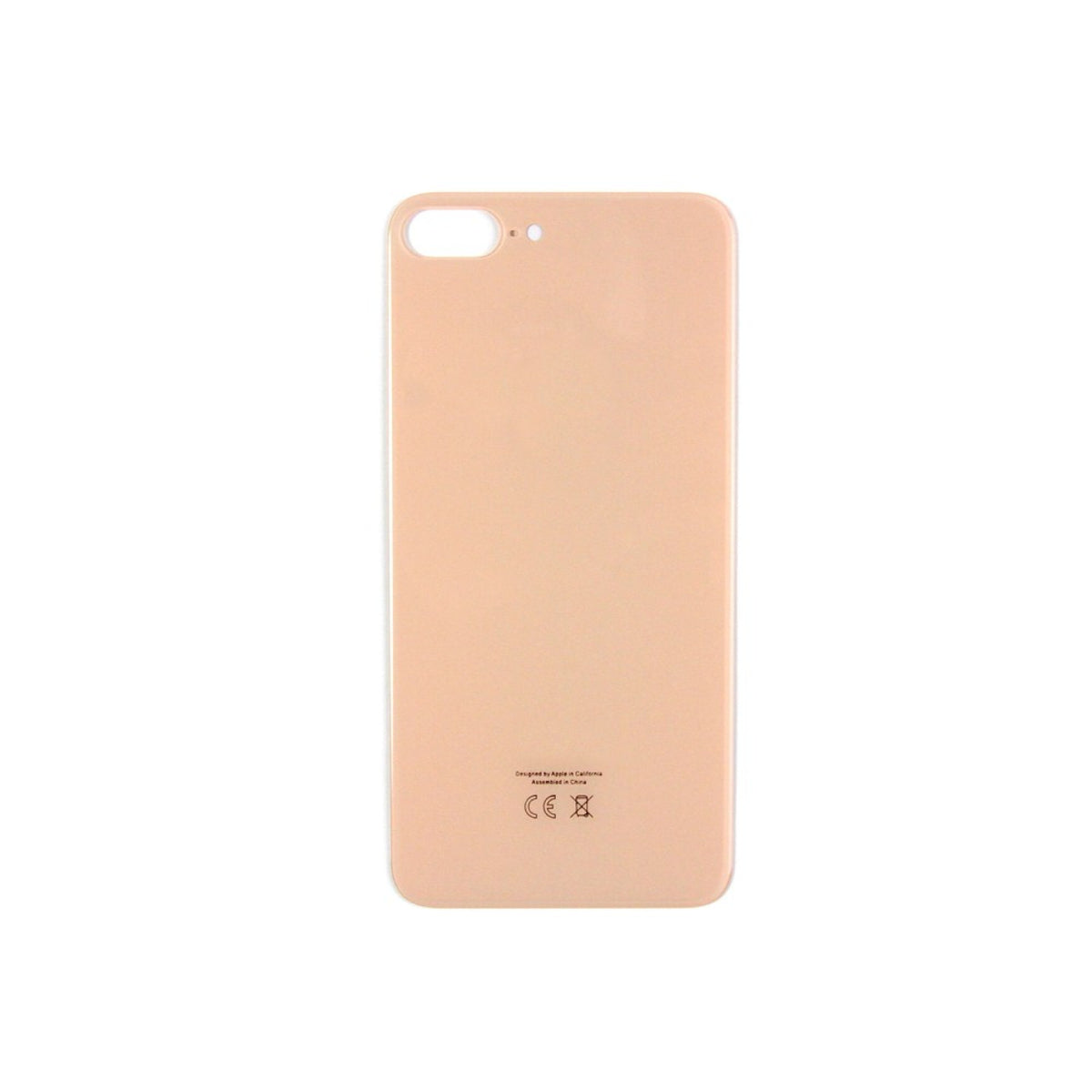 Vitre arrière iPhone 8 Plus Rose or Extra (Cadre caméra agrandi) - OEM