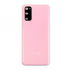 Vitre arrière Samsung Galaxy S20 G980 Rose Nuage Avec lentille - OEM