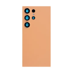 Vitre arrière Samsung Galaxy S24 Ultra S928 Orange Titane avec lentille – OEM
