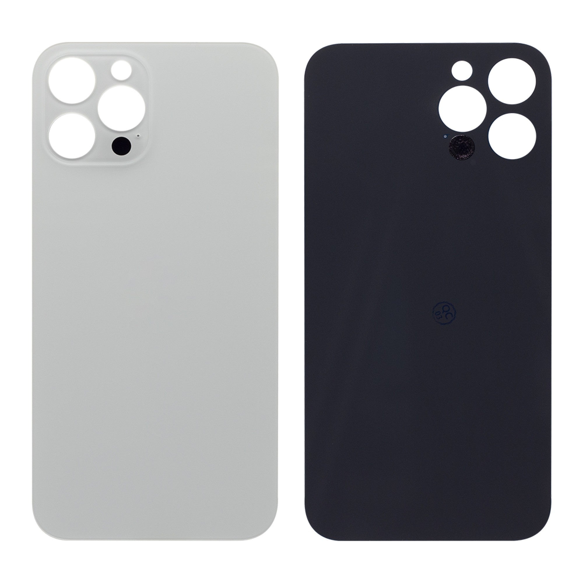 Vitre arrière iPhone 12 Pro Max Argent - OEM