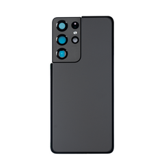 Vitre arrière Samsung Galaxy S21 Ultra 5G G998 Noir Avec lentille - OEM