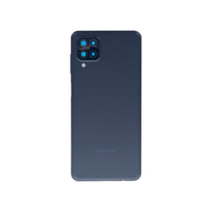 Vitre arrière Samsung Galaxy A12 A125F Noire avec lentille – OEM