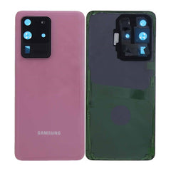 Vitre arrière Samsung Galaxy S20 Ultra G988 Rose Avec lentille - OEM