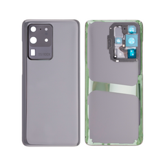 Vitre arrière Samsung Galaxy S20 Ultra G988 Gris Cosmique Avec lentille - OEM