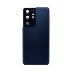 Vitre arrière Samsung Galaxy S21 Ultra 5G G998 Bleu Marine Avec lentille - OEM
