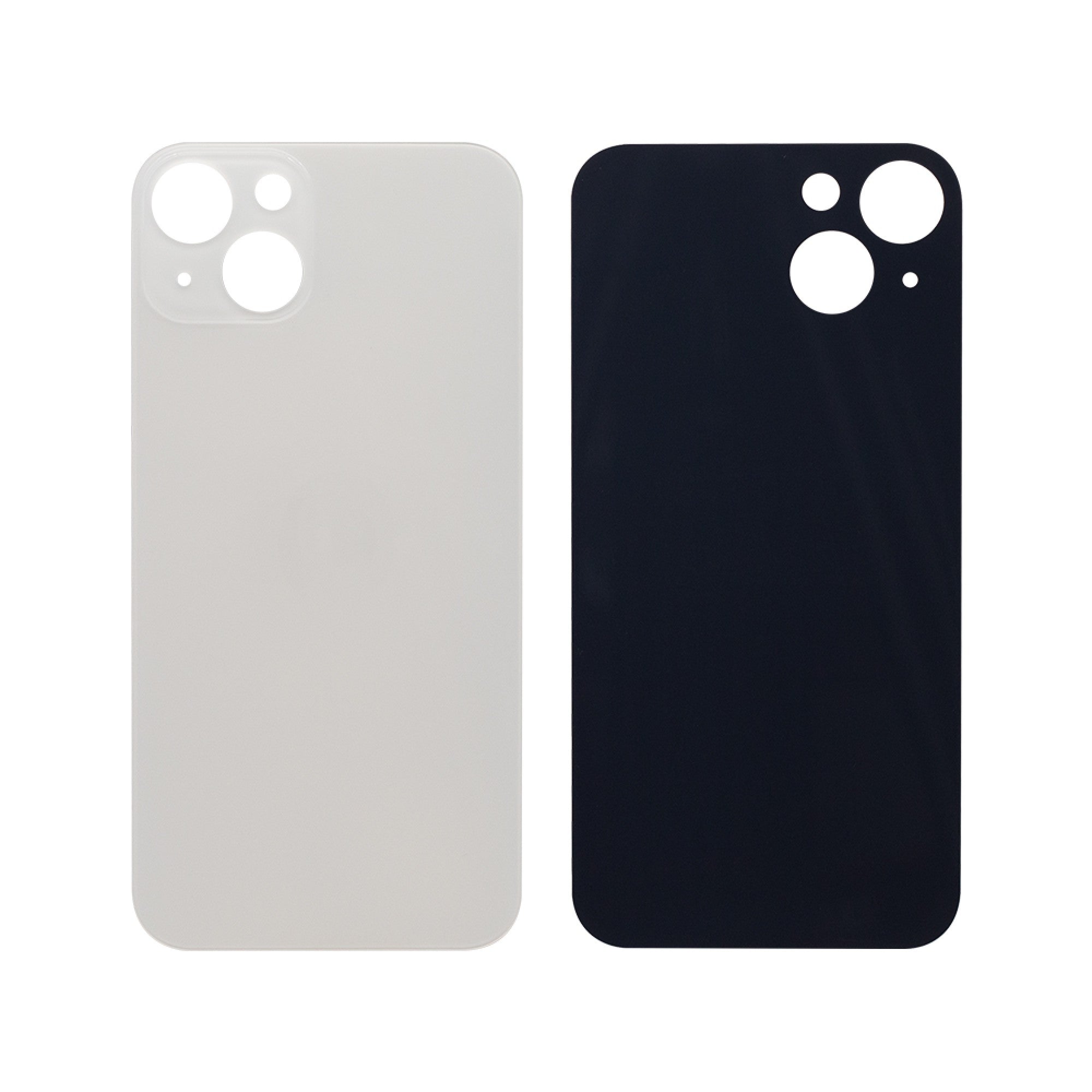 Vitre arrière iPhone 13 Blanc (Cadre caméra agrandi) - OEM