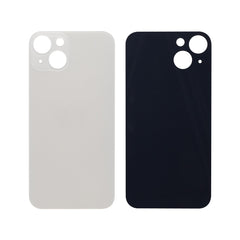 Vitre arrière iPhone 13 Blanc (Cadre caméra agrandi) - OEM
