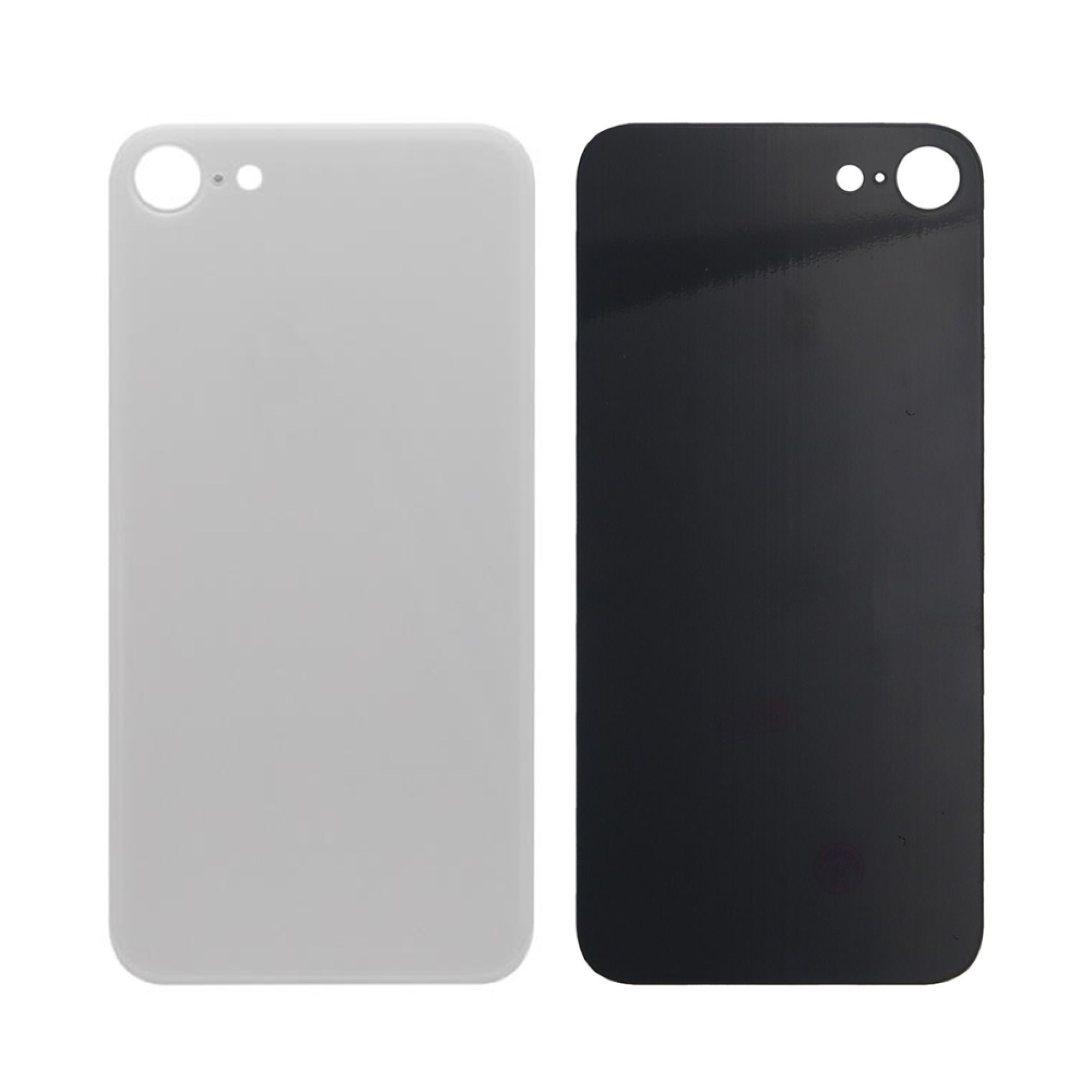 Vitre arrière iPhone 8 Blanche Extra (Cadre caméra agrandi) - OEM