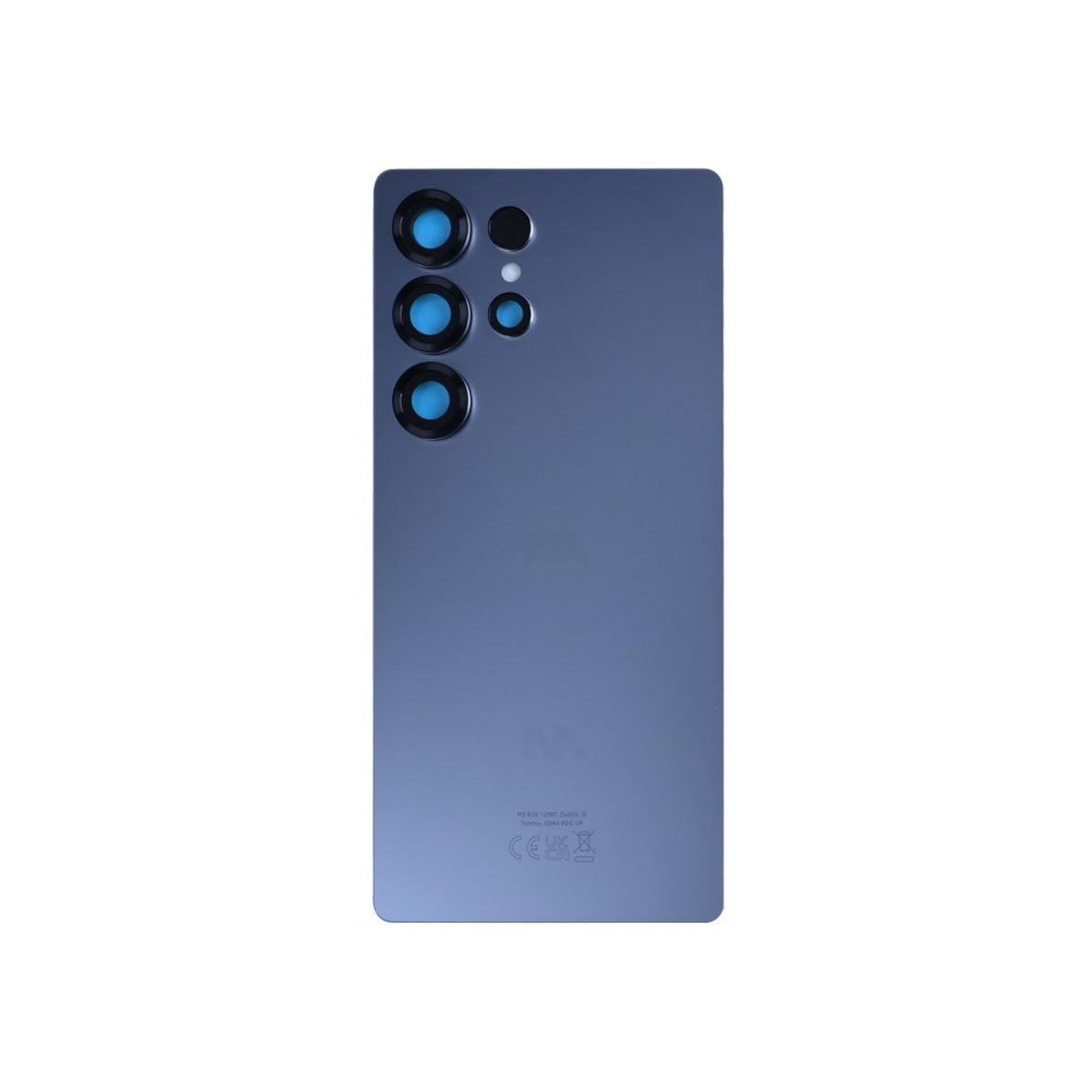 Vitre arrière Original Samsung Galaxy S25 Ultra (S938) Bleu Argenté Titane avec Lentille