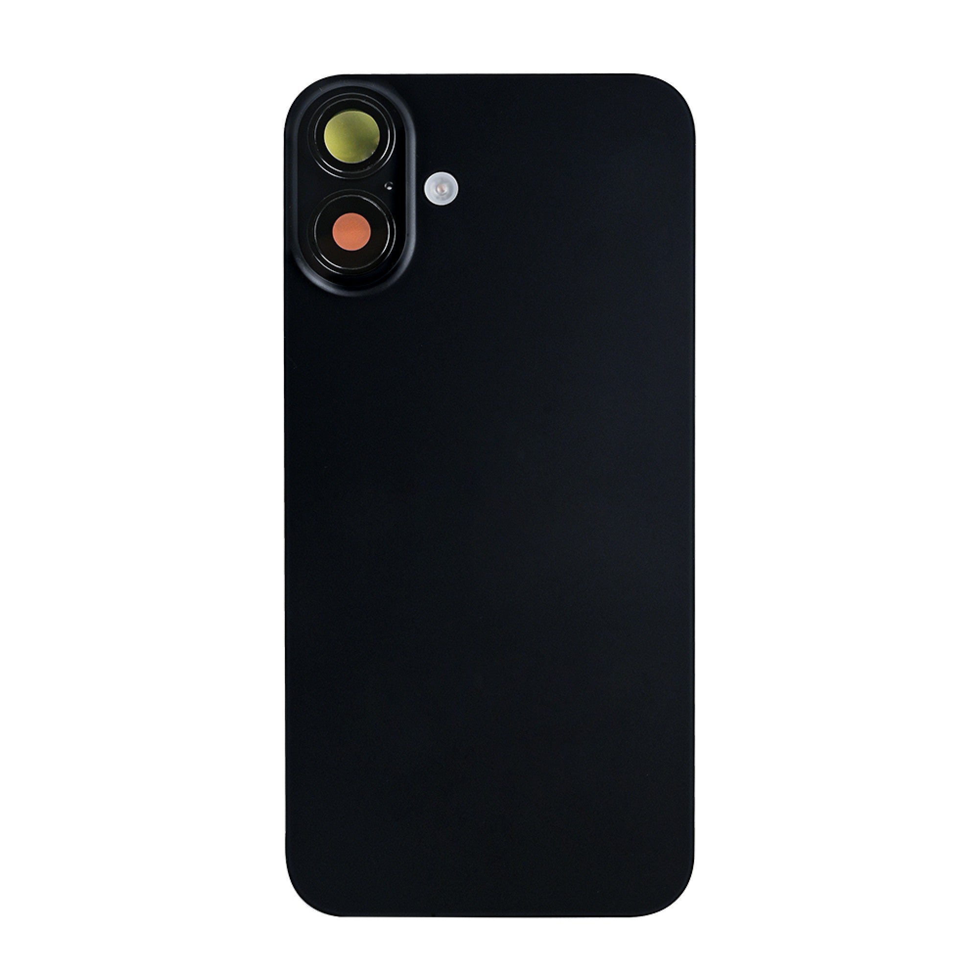 Vitre arrière iPhone 16 Plus avec NFC, cadre caméra agrandi Noir