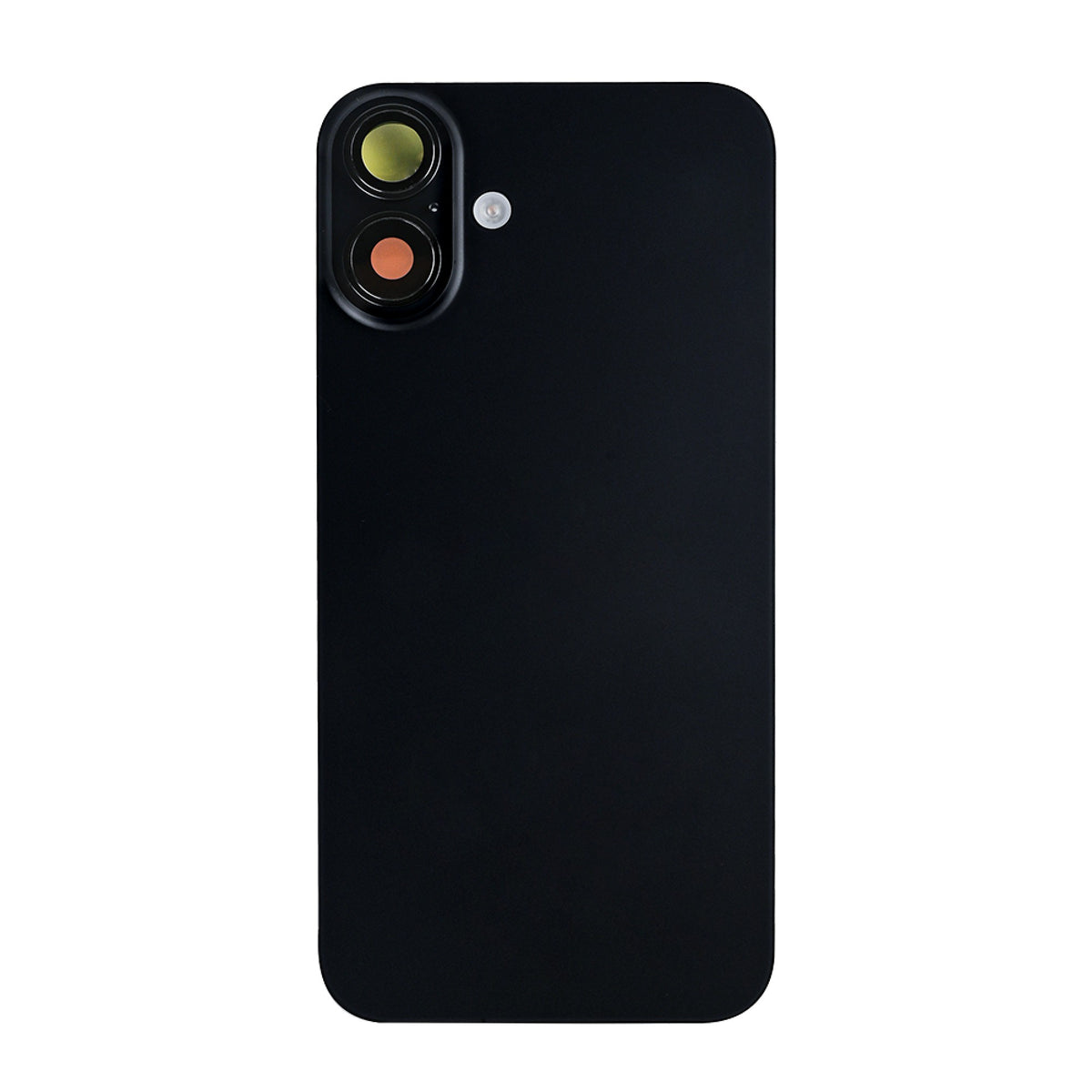 Vitre arrière iPhone 16 Plus avec NFC, cadre caméra agrandi Noir