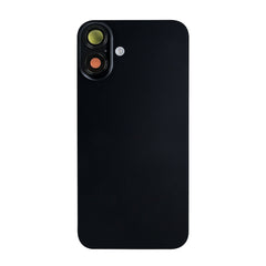 Vitre arrière iPhone 16 Plus avec NFC, cadre caméra agrandi Noir