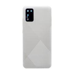 Vitre arrière Samsung Galaxy A02s A025F Blanche Avec Lentille - OEM
