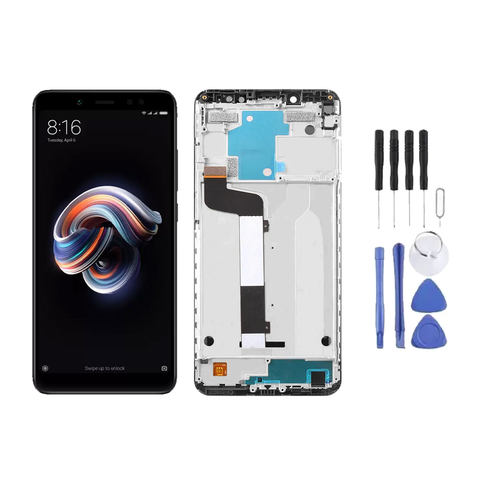 Chassis + Ecran LCD + Vitre pour Xiaomi Redmi Note 5 / Redmi 5 Plus + Kit d'outils