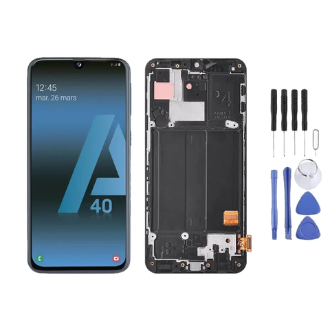 Chassis + Ecran LCD + Vitre pour Samsung Galaxy A40 (A405) + Kit d'outils