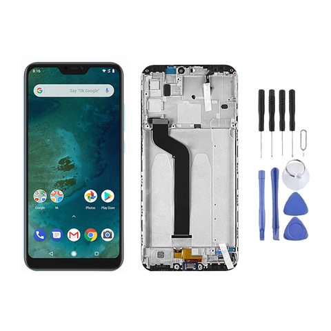 Chassis + Ecran LCD + Vitre pour Xiaomi Mi A2 Lite / Redmi 6 Pro + Kit d'outils