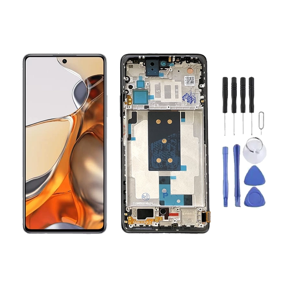 Chassis + Ecran LCD + Vitre pour Xiaomi 11T / 11T Pro + Kit d'outils