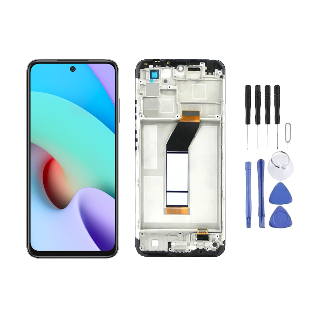 Chassis +  Ecran LCD + Vitre pour Xiaomi Redmi 10 2022 + Kit d'outils