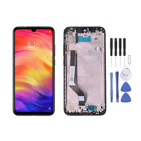 Chassis + Ecran LCD + Vitre pour Xiaomi Redmi Note 7 / 7 Pro + Kit d'outils