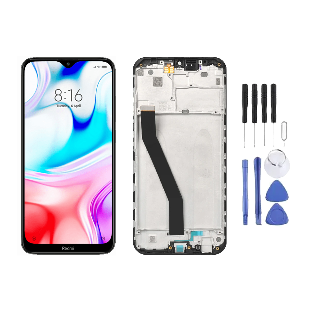 Chassis + Ecran LCD + Vitre pour Xiaomi Redmi 8A + Kit d'outils