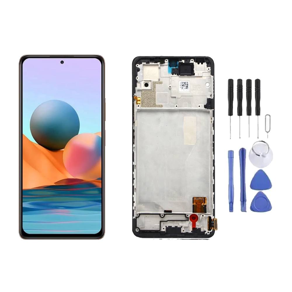 Chassis + Ecran LCD + Vitre pour Xiaomi Redmi Note 10 Pro + Kit d'outils