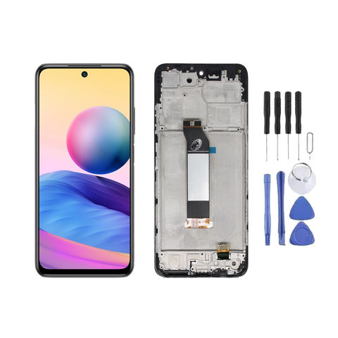 Chassis + Ecran LCD + Vitre pour Xiaomi Redmi Note 10 5G + Kit d'outils