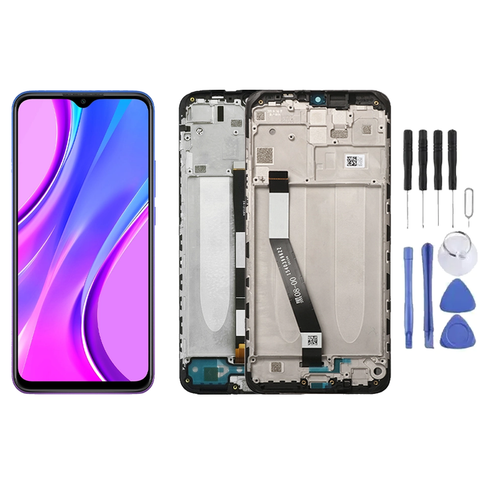 Chassis + Ecran LCD + Vitre pour Xiaomi Redmi 9 / 9A / 9C / 9C NFC + Kit d'outils