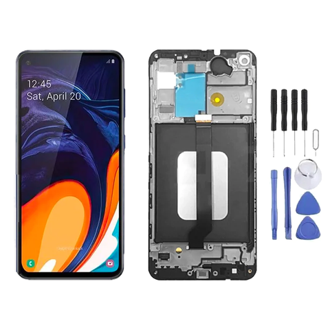 Chassis + Ecran LCD + Vitre pour Samsung Galaxy A60 (A606) + Kit d'outils