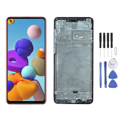 Chassis + Ecran LCD + Vitre pour Samsung Galaxy A21S (A217) + Kit d'outils