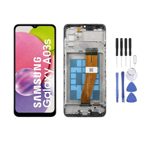 Chassis + Ecran LCD + Vitre pour Samsung Galaxy A03S (A037) + Kit d'outils