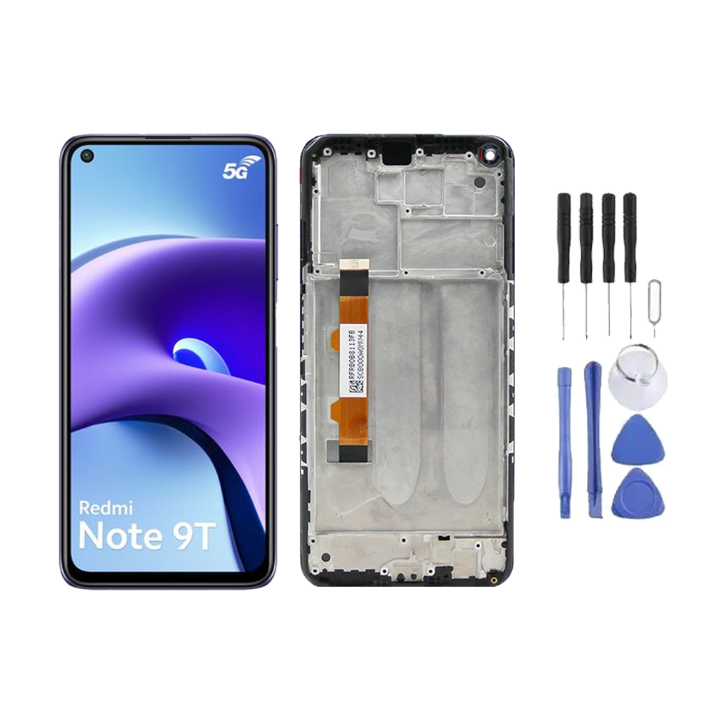 Chassis + Ecran LCD + Vitre pour Xiaomi Redmi Note 9T + Kit d'outils