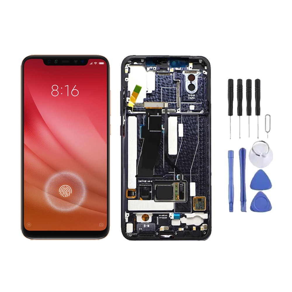 Chassis + Ecran LCD + Vitre pour Xiaomi Mi 8 Pro + Kit d'outils