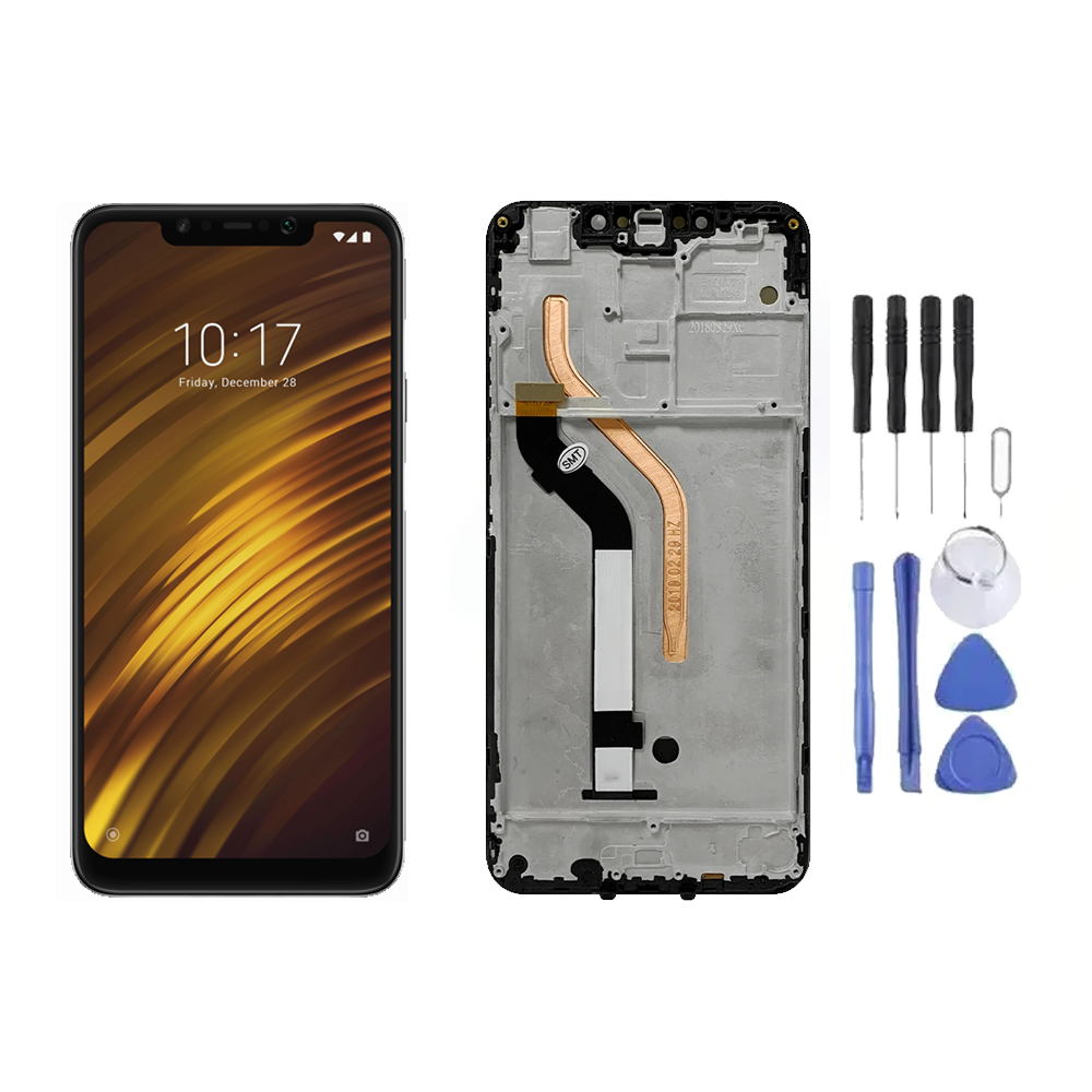 Chassis + Ecran LCD + Vitre pour Xiaomi Pocophone F1 + Kit d'outils