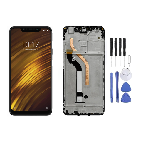 Chassis + Ecran LCD + Vitre pour Xiaomi Pocophone F1 + Kit d'outils