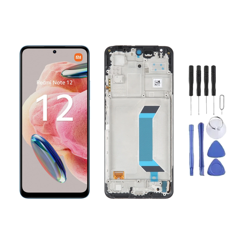 Chassis + Ecran LCD + Vitre pour Xiaomi Redmi Note 12 + Kit d'outils