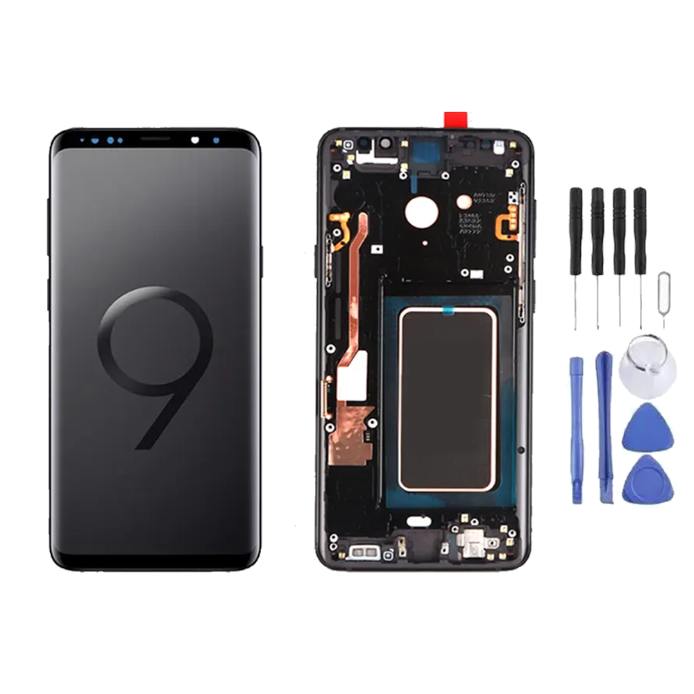 Chassis + Ecran LCD + Vitre pour Samsung Galaxy S9 (G960) + Kit d'outils