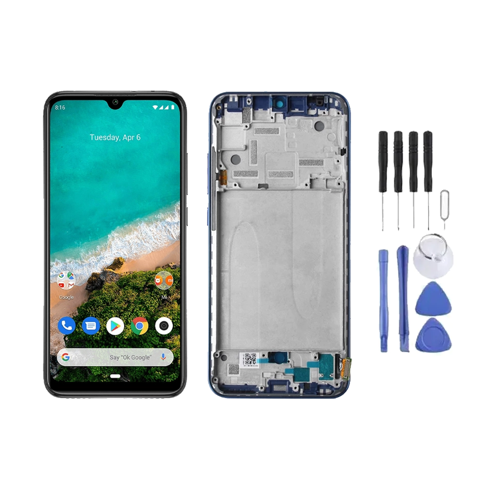 Chassis + Ecran LCD + Vitre pour Xiaomi Mi A3 / Mi CC9E + Kit d'outils