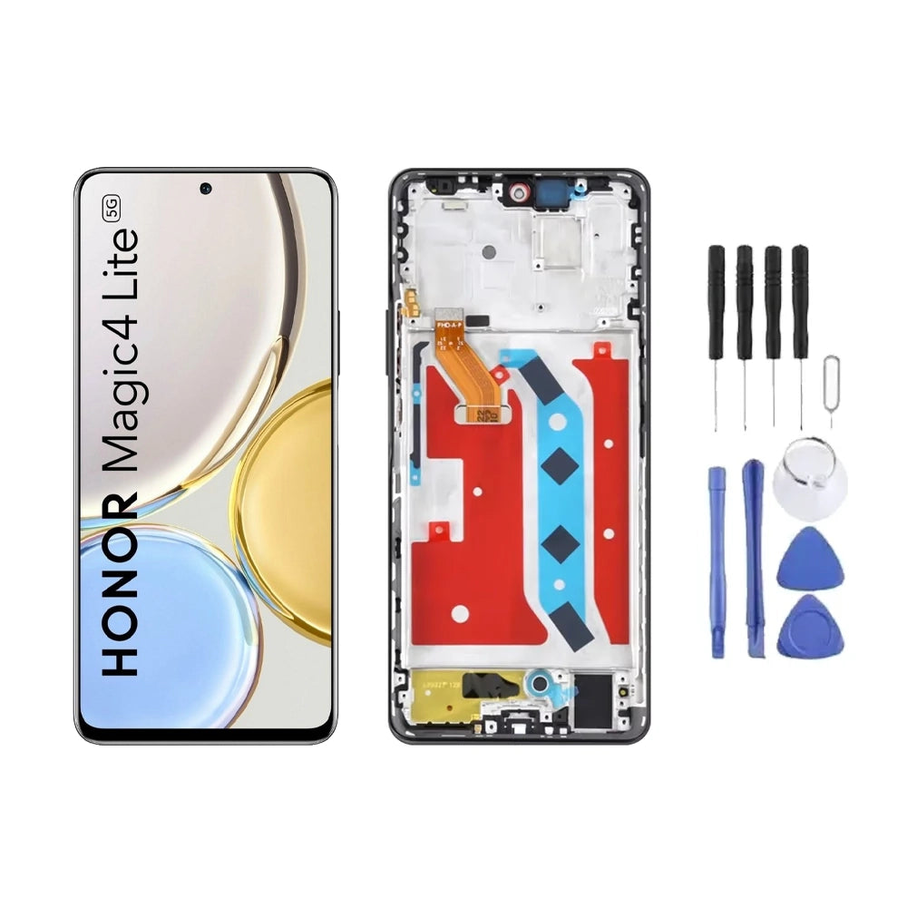 Chassis + Ecran LCD + Vitre pour Honor Magic4 Lite + Kit d'outils