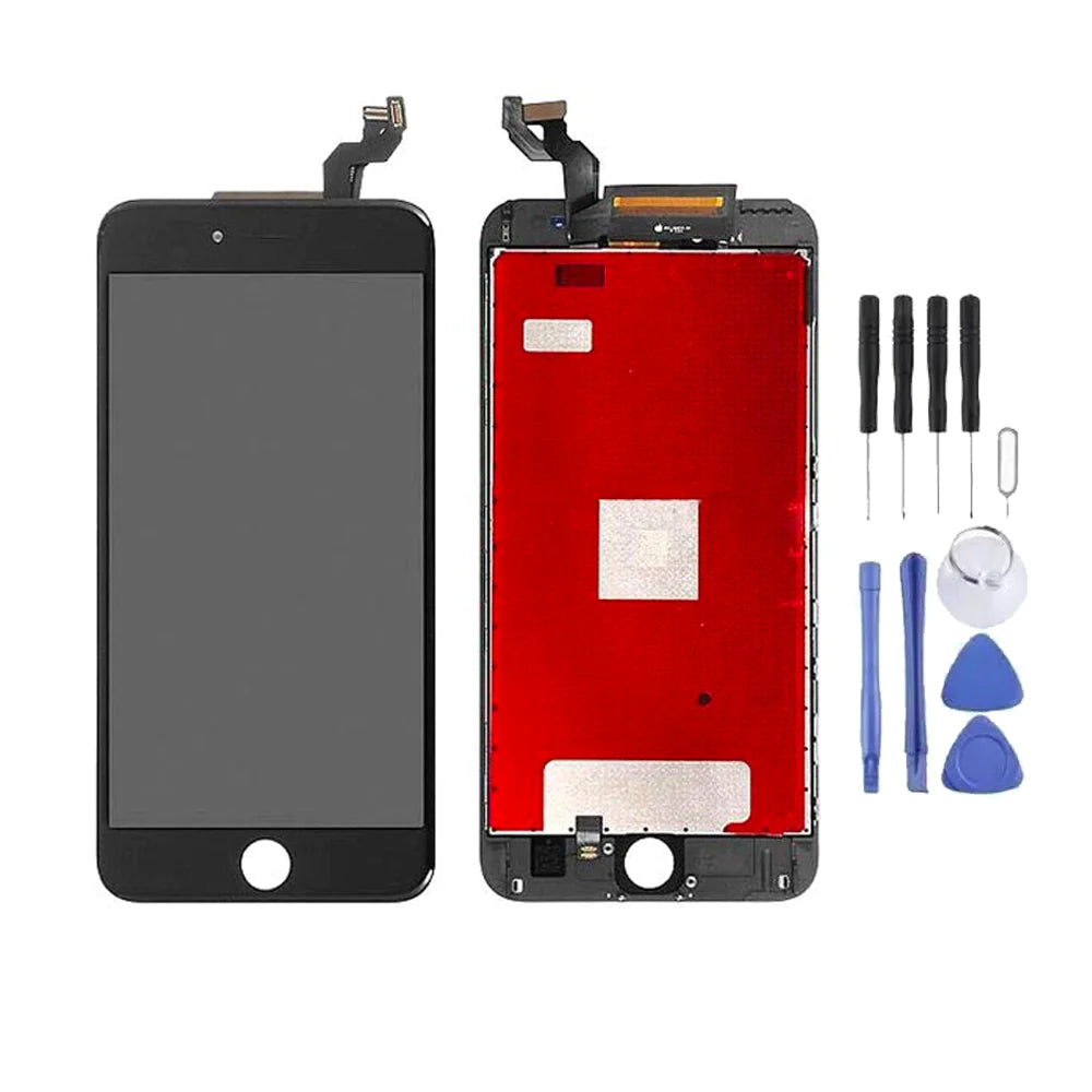 Ecran LCD + Vitre pour Apple iPhone 6S+ Noir + Kit d'outils