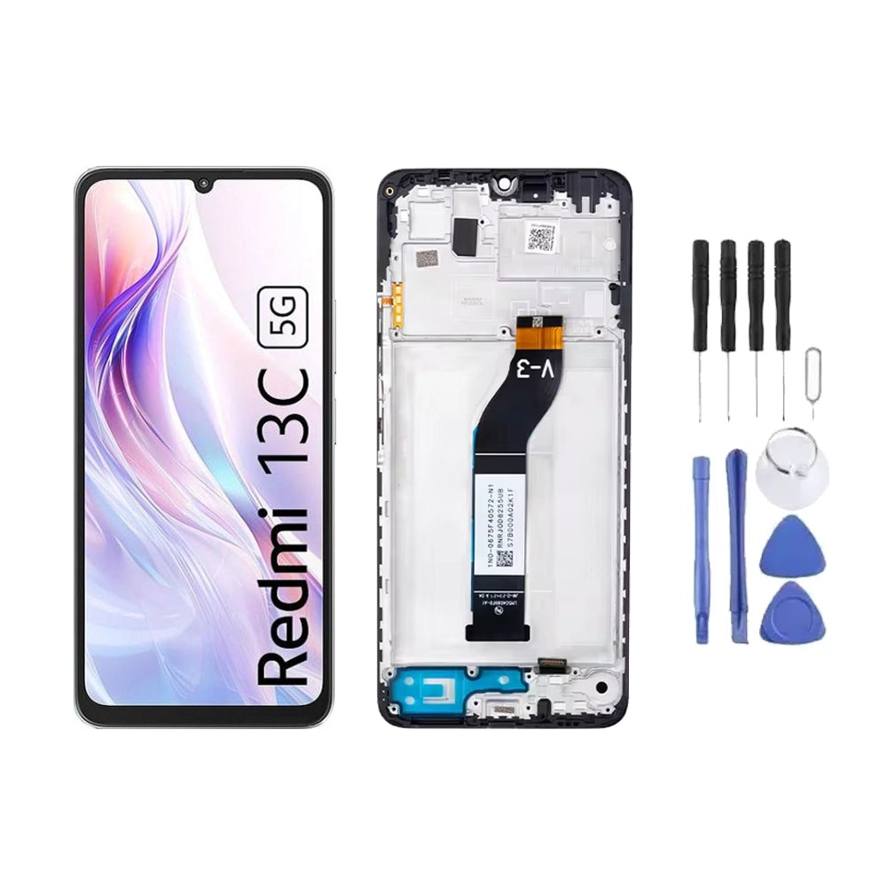 Chassis + Ecran LCD + Vitre pour Xiaomi 13C 5G + Kit d'outils