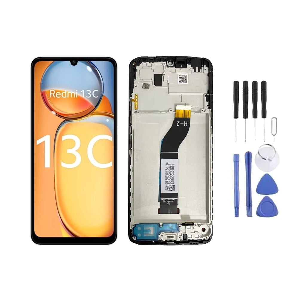 Chassis +  Ecran LCD + Vitre pour Xiaomi Redmi 13C + Kit d'outils