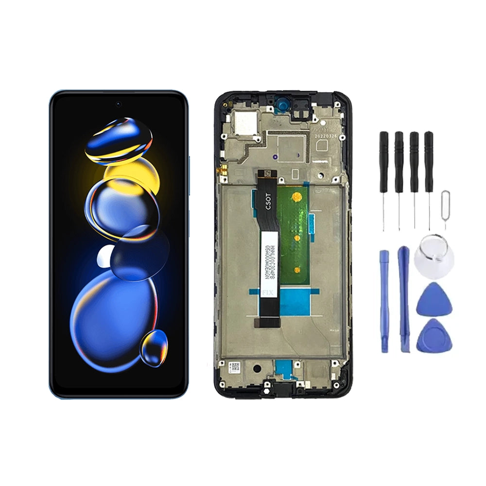 Chassis + Ecran LCD + Vitre pour Xiaomi Redmi Note 11T Pro + Kit d'outils