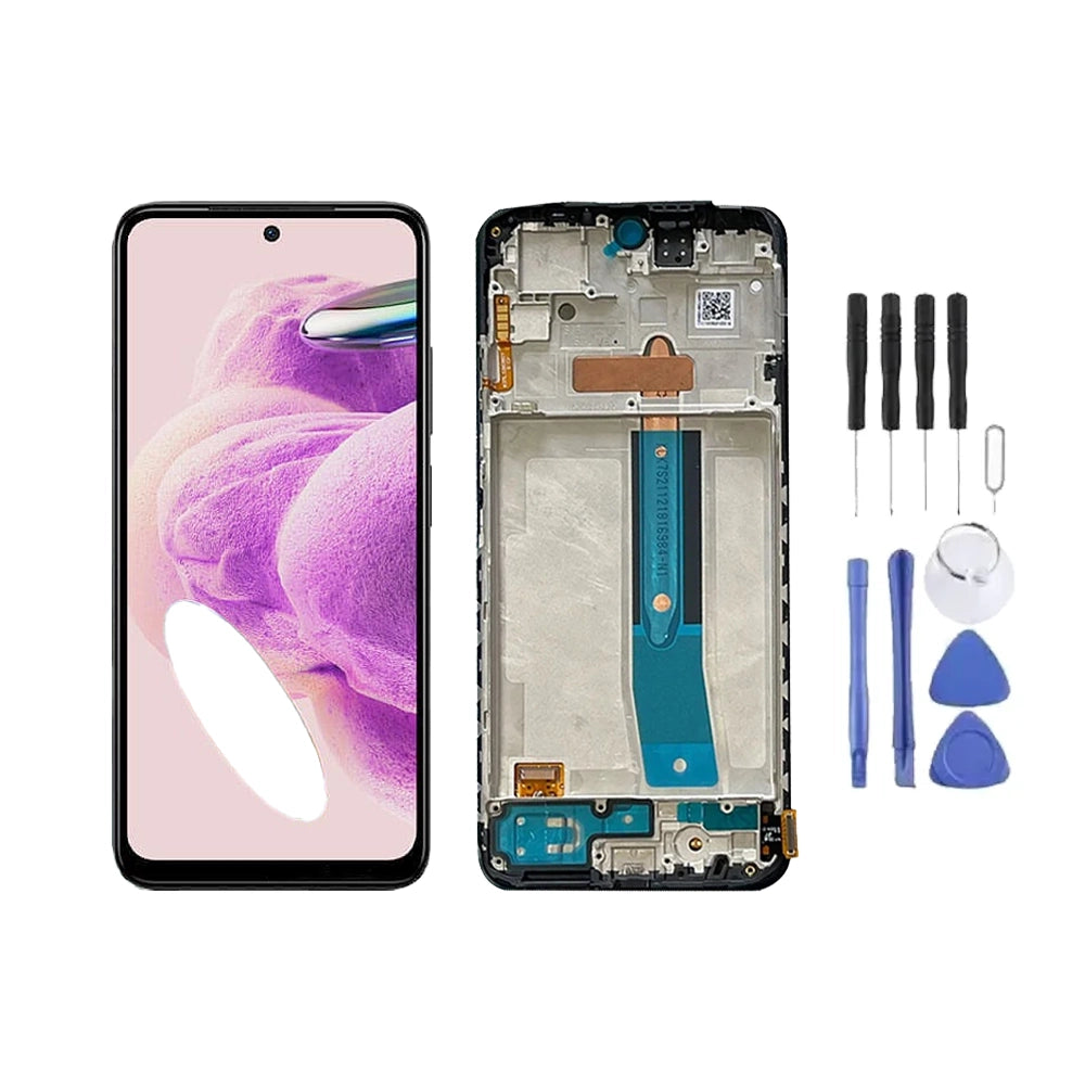 Chassis + Ecran LCD + Vitre pour Xiaomi Redmi Note 12S + Kit d'outils