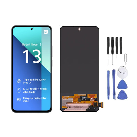 Ecran LCD + Vitre pour Xiaomi Redmi Note 13 4G + Kit d'outils