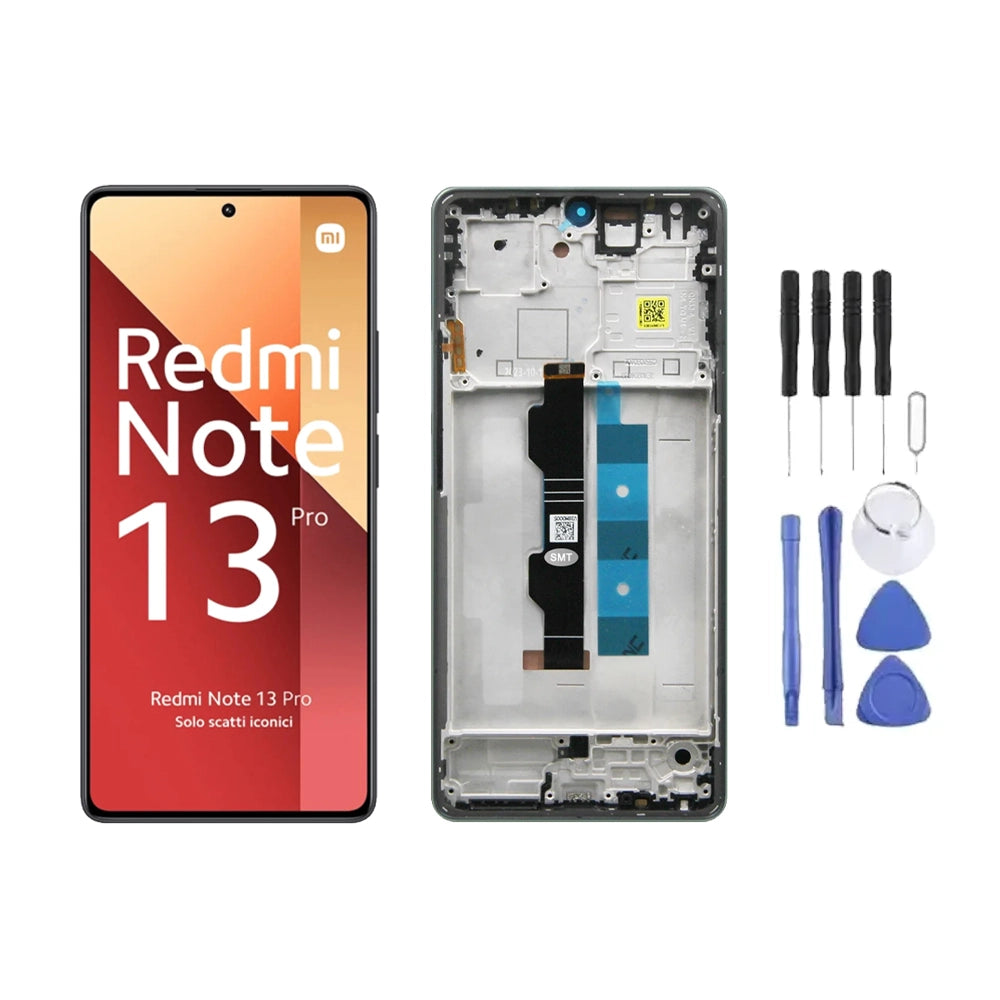 Chassis + Ecran LCD + Vitre pour Xiaomi Redmi Note 13 Pro 4G + Kit d'outils