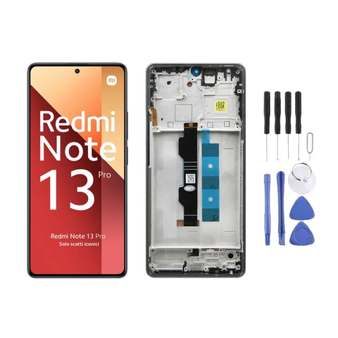 Chassis + Ecran LCD + Vitre pour Xiaomi Redmi Note 13 Pro 4G + Kit d'outils