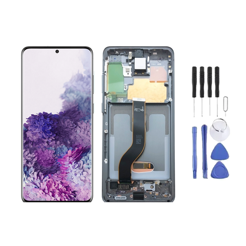 Chassis + Ecran LCD AMOLED + Vitre pour Samsung Galaxy S20 Plus (G985) + Kit d'outils